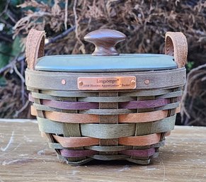 Vintage LONGABERGER Basket With Locking Lid