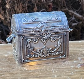 Vintage Metal Storage Trinket Box