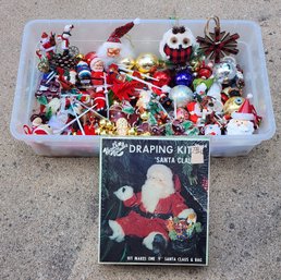 Huge Assortment Of Vintage Christmas Ornaments