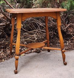 Vintage Solid Wood Parlor Table