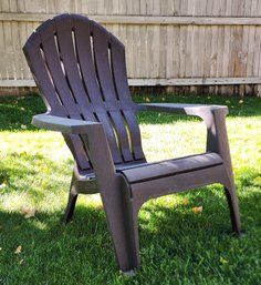 Outdoor Lawn And Garden Patio Brown Plastic Lounge Chair