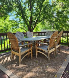 KINGSLEY-BATE Authentic Teak Wood Patio Table And Chair Set