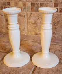 Pair Of Vintage WEDGWOOD Candle Holders