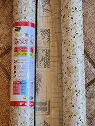 (2) Rolls Of Decorative Adhesive Shelf Liner