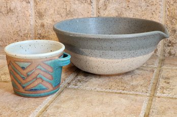 (2) Handmade Ceramic Pottery Selections