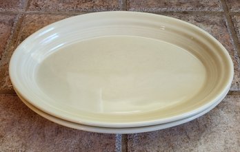 (2) Homer Laughlin FIESTAWARE Ceramic Platters