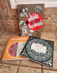 Assortment Of Street Art And MANDALA Theme Coloring Books