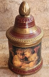 Vintage Made In ITALY Ceramic Canister Home Decor Angels