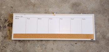 Hanging Dry Erase White Board Weekly Organizer