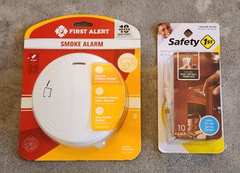 Home Safety Essentials Bundle - Smoke Alarm And Cabinet Locks