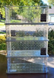 (4) ZIA Stackable Clear Organizer Baskets