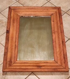 Antique Hand Framed Hanging Mirror