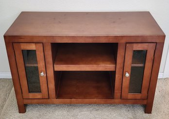 Contemporary Wooden Entertainment Center Display Cabinet