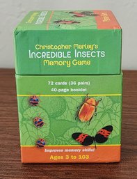 Brand New Christopher Marley's Incredible Insect Memory Game