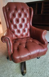 SOFT Vintage Executive LEATHERCRAFT 100% Authentic American Leather Chair