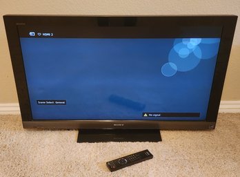 SONY BRAVIA 40' Television High Definition With Remote