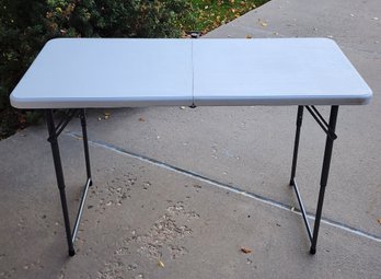 White 4 Foot Folding Table