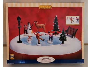 Brand New LEMAX Table Skating Pond Christmas Decor