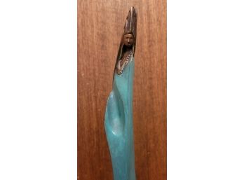 Vintage Large HEAVY Metal Cast Sculpture Native American Woman