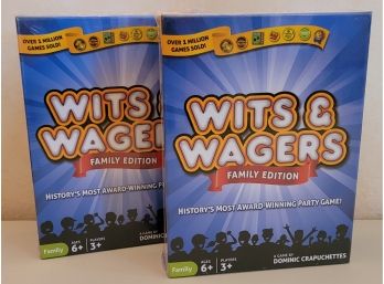 (2) Brand New WITS AND WAGERS Family Games