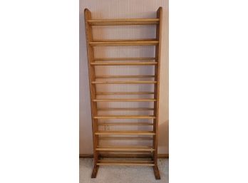 Vintage Tall Wooden Shoe Rack