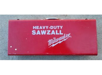 Vintage MILWAUKEE Power Tool SAWZALL With Original Metal Case