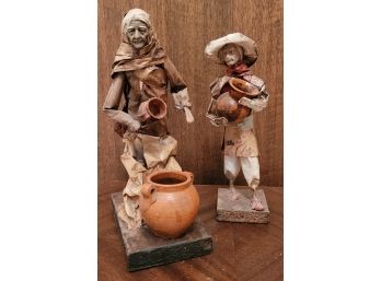 Vintage Set Of EB Elaborado Paper Mache Figures