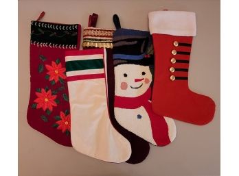 (5) Vintage Christmas Stockings