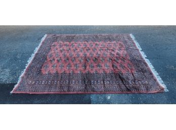 Lot 18: Vintage Large Woven Floor Rug