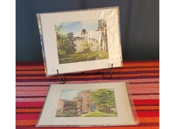 Lot 15: (2) Vintage Gray's Watercolor Art