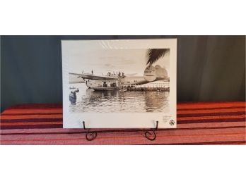 Lot 12: Vintage Alex Blendl Historic Photograph Nautical/Avaiation - Clipper Ship BOEING 314 HONOLULU 1930's