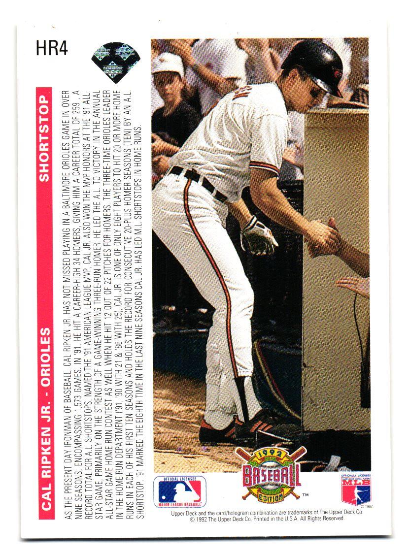 1992 Upper Deck Cal Ripken Jr. Home Run Heroes Insert Baseball Card Orioles  #11453 | Auctionninja.com