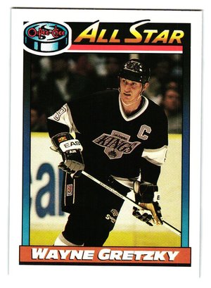 1991-92 O-Pee-Chee Wayne Gretzky All Star Hockey Card Kings