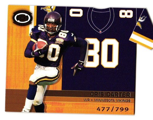 2001 Pacific Dynagon #'D /799 Chris Carter Football Card Vikings