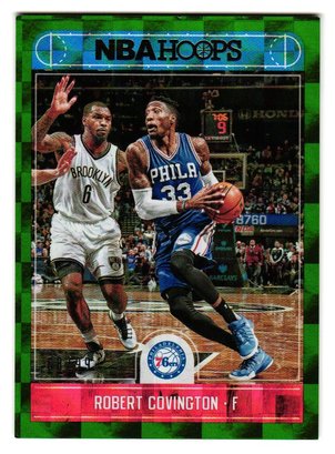 2017-18 Panini Hoops #'D /99 Robert Covington Green Parallel Basketball Card 76ers