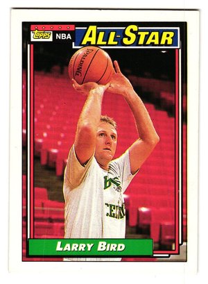 1992 Topps Larry Bird All-Star Basketball Card Celtics