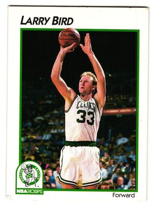 1991 NBA Hoops Larry Bird Basketball Card Celtics