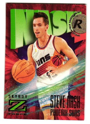 1997 Skybox Z Force Steve Nash Rookie Basketball Card Suns