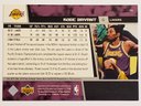 1999 UD Encore Kobe Bryant Game Dated Basketball Card Lakers