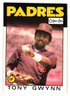 1986 O-Pee-Chee Tony Gwynn Baseball Card English / French Padres