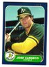 1986 Fleer Update Jose Canseco Rated Rookie Baseball Card A's