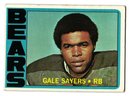 1972 Topps Gale Sayers Football Card Bears
