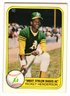 1981 Fleer Rickey Henderson Stolen Base Baseball Card A's