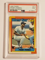 PSA 9 1990 Topps Frank Thomas Rookie Baseball Card White Sox