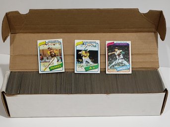 1980 Topps Baseball Near Complete Set (712/726) Includes Rickey Henderson Rookie Baseball Card A's