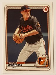 2020 Bowman Gunnar Henderson Prospect Baseball Card Orioles