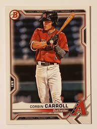 2021 Bowman Corbin Carroll Prospect Baseball Card Diamondbacks