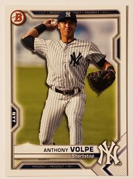 2021 Bowman Anthony Volpe Prospect Baseball Card Yankees