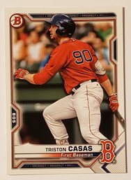 2021 Bowman Triston Casas Prospect Baseball Card Red Sox