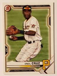 2021 Bowman Oneil Cruz Prospect Baseball Card Pirates